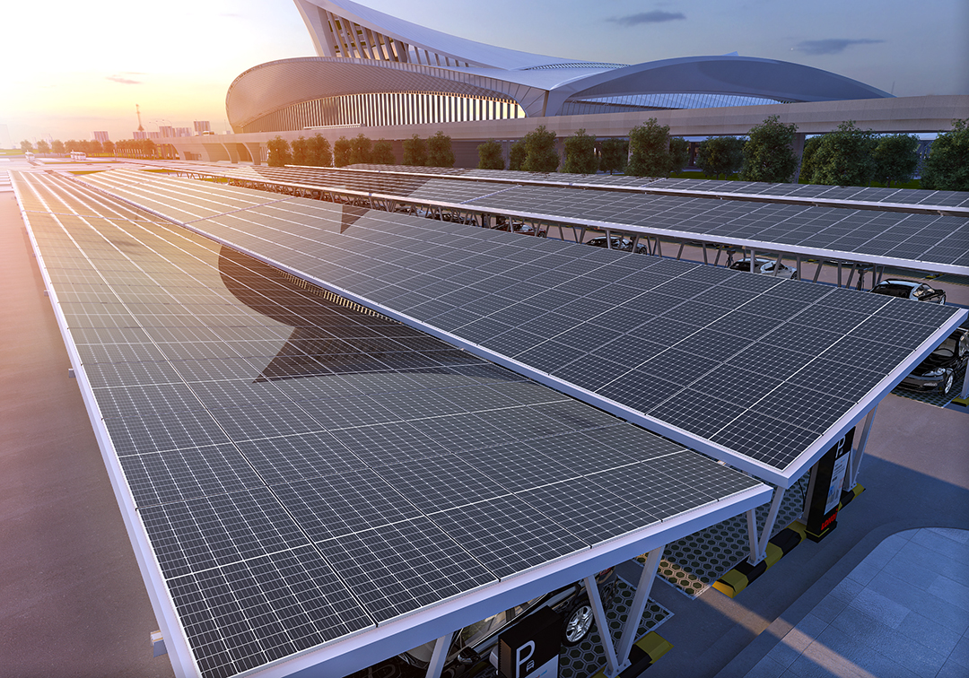 Home 1 Solar Car park graphic top view Longi 1